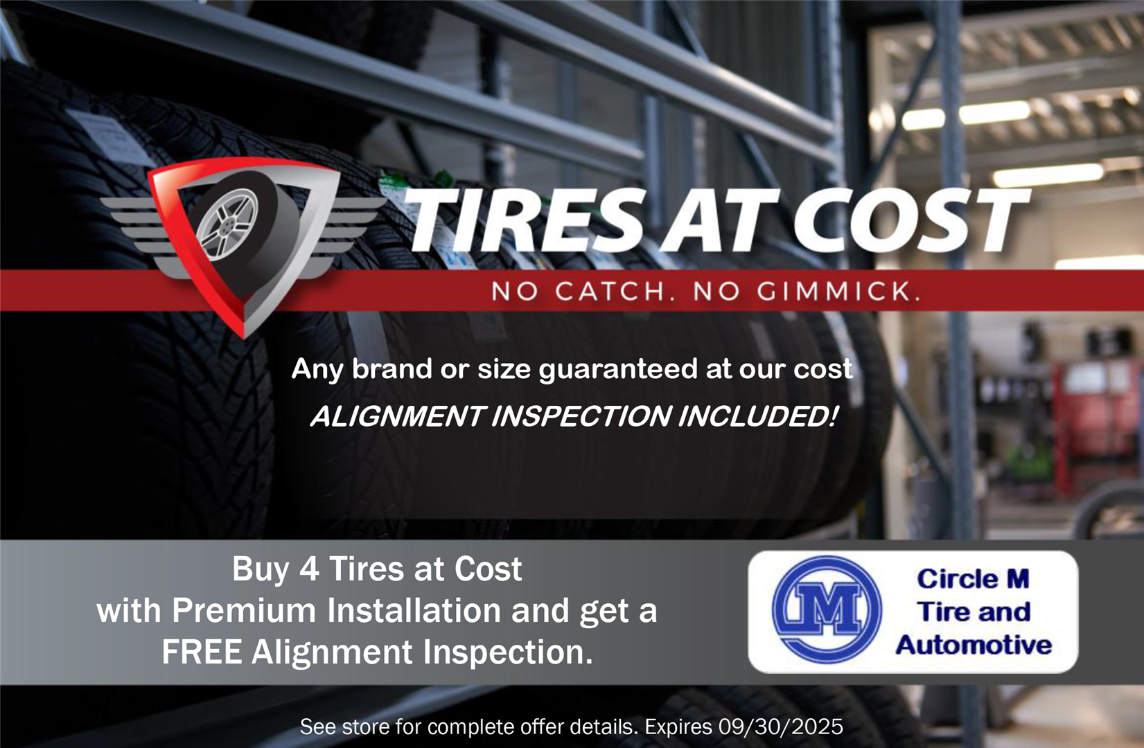 July Special Offer - Circle M Tire & Automotive