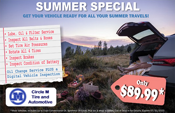 July Special Offer - Circle M Tire & Automotive